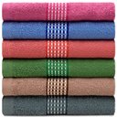 Ver imagem 1 de Jogo de Toalhas de Banho 6 Peças Algodão Felpuda Samba Camesa - Emcompre