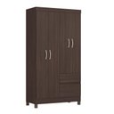Ver imagem 2 de Guarda Roupa Solteiro Lótus 4 Portas + 2 Gavetas - Demóbile:café Touch