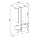 Ver imagem 4 de Guarda Roupa Solteiro Lótus 4 Portas + 2 Gavetas - Demóbile:café Touch