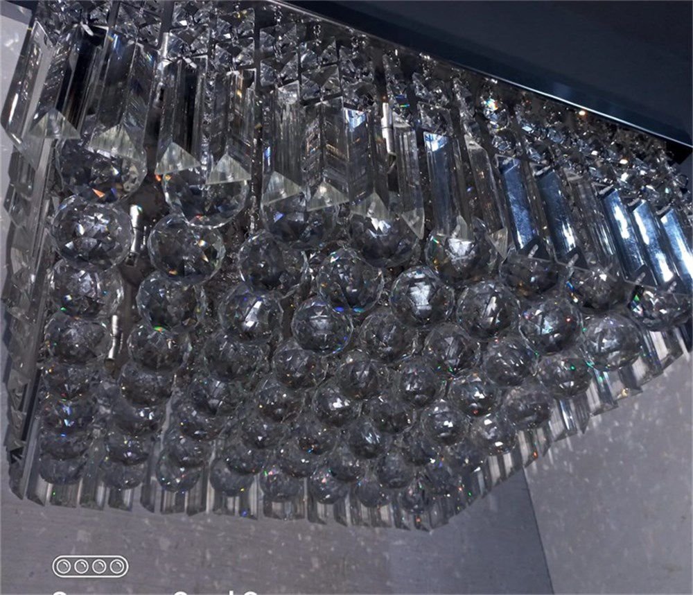 Lustre para Quarto, Sala, Cozinha, Hall em Cristal K9 Base 42x42 - 2