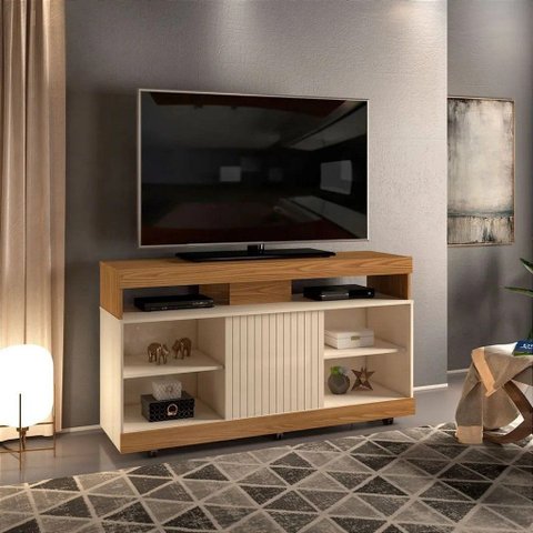 Rack Dili Freijo/off White para Tv 50°