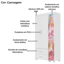 Ver imagem 5 de Guarda Roupa Infantil 3 Portas 2 Gavetas e Mini Cama Infantil 153x79 MDF Decmade
