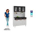 Ver imagem 3 de Armário de Cozinha de Aço Kit Triplo 120cm Regina Multimóveis CR6130 Branco/Preto