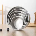 Ver imagem 4 de Jogo 5 Potes Inox Tampa Marmita Conjunto Vasilha Refeiçao Alimento Organizaçao