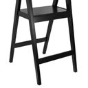 Ver imagem 6 de Mesa Bistrô Miami Madeira Maciça e Tampo Quadrado - Preto - Tampo 80x80 Laqueado Preto