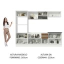 Ver imagem 6 de Armário de Cozinha Completa 100% MDF 270cm Branco/Rustic Acordes Madesa 07