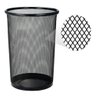 Lixeira Escritorio Cesto Metal Aramado Grande 12 Litros Telado Casa Quarto Multiuso Preto - 1