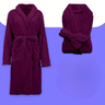 Roupão de Banho Microfibra Feminino Tamanho M Roxo - 6
