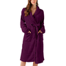 Roupão de Banho Microfibra Feminino Tamanho M Roxo - 4