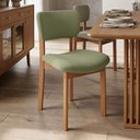 Ver imagem 3 de Cadeira para Sala de Jantar Cozinha Living Estofada Dara L02 Bouclê Oliva - Lyam Decor