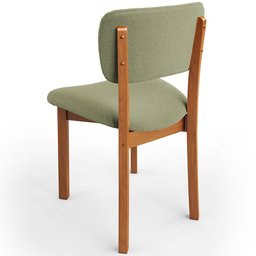 Cadeira para Sala de Jantar Cozinha Living Estofada Dara L02 Bouclê Oliva - Lyam Decor - 7