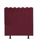 Ver imagem 2 de Cabeceira Estofada Alanis 100CM Solteiro Suede Bordo - D A DECOR