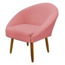 Ver imagem 1 de Poltrona Decorativa para Sala Recepção Manicure Consultório Stella Suede