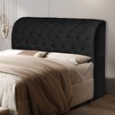Ver imagem 1 de Cabeceira Antonella para Cama Box 198cm King Estofada com Baú