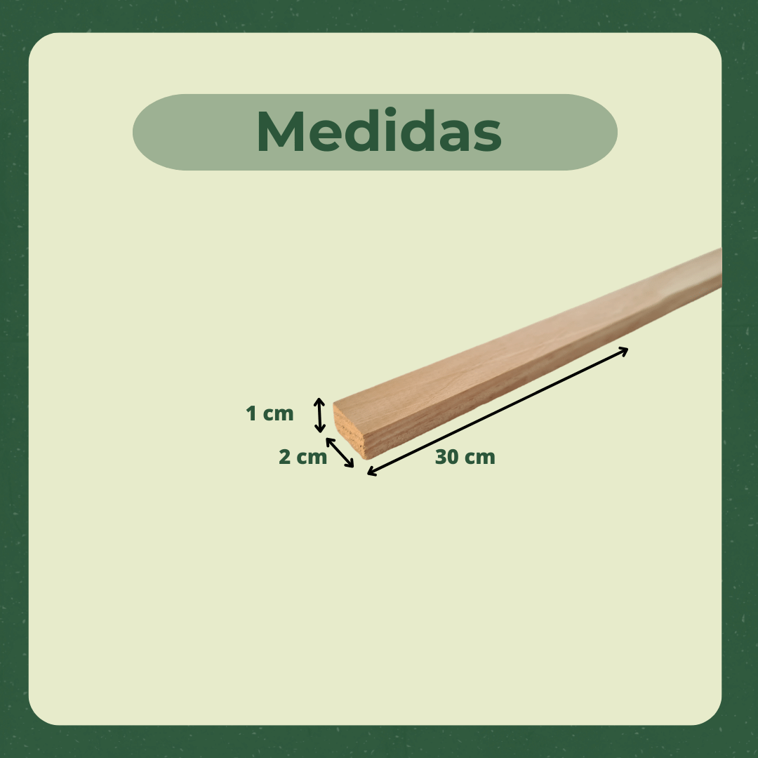 10 Ripas/sarrafos de 1x3x30 Cm Madeira de Pinus - 3