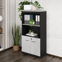 Ver imagem 1 de Armário de Escritório 80cm 2 Portas com Chave Multimóveis CR25298