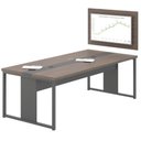 Ver imagem 1 de Mesa de Reunião com Painel 4 Lugares Veneza Freijó Preto