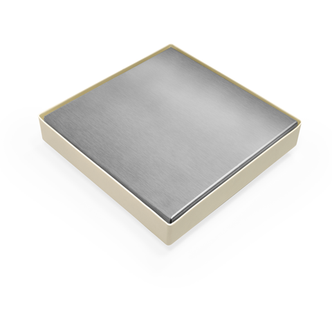 Ralo Branco Tampa Inox C/ Aba 10x10 - Multicerto