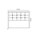 Ver imagem 3 de Cabeceira De Cama Box Luiza Casal 140cm X 106cm Couro Marrom Ms Decor