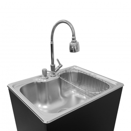Pia Portátil Gourmet Preta Pressurizada Bateria - Ultra Móveis - 3