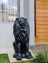 Ver imagem 5 de Escultura Estátua Decorativa Leão Sentado 108cm:preto Fosco