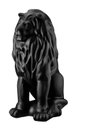 Ver imagem 1 de Escultura Estátua Decorativa Leão Sentado 108cm:preto Fosco