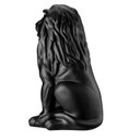 Ver imagem 2 de Escultura Estátua Decorativa Leão Sentado 108cm:preto Fosco