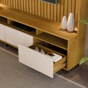 Ver imagem 4 de Home Tv Ripado Absoluto 60 Polegadas 190x190cm 8 Rodizios:naturale/offwhite