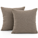 Ver imagem 1 de Kit 2 Almofadas para Sofás e Camas Decorativas Diversas Cores Macias:Marrom com Branco Mesclado