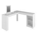 Ver imagem 7 de Penteadeira de Canto Organizadora c/ Espelho 130,5cm e 7 Nichos Branco BPE24