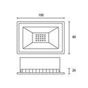 Ver imagem 2 de Refletor Blumenau Led Tech Pro 20w Preto Bivolt 3000k Luz Amarela