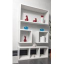 Ver imagem 1 de Nicho Organizador Prateleira Mdf para Decoração Kit 04 Peças - Branco Tx