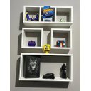 Ver imagem 3 de Nicho Organizador Prateleira Mdf para Decoração Kit 04 Peças - Branco Tx