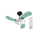 Ver imagem 1 de Ventilador de Teto Venti-delta Inverter Space Preto 3 Pás Verde Bivolt