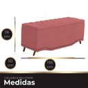 Ver imagem 4 de Calçadeira Baú King Size Estofada Maitê Veludo