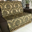 Ver imagem 1 de Manta para Sofá em Tecido Jacquard Medalhão 190x140cm