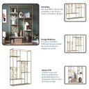 Ver imagem 5 de Estante para Sala de Estar 122cm 6 Prateleiras Destaques