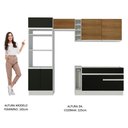 Ver imagem 5 de Cozinha Jade com Armário e Balcão sem Tampo e Pia Madesa