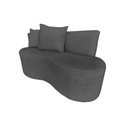 Ver imagem 2 de Namoradeira Sofá 2 Lugares Yara Orgânica Suede Cinza