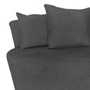 Ver imagem 7 de Namoradeira Sofá 2 Lugares Yara Orgânica Suede Cinza