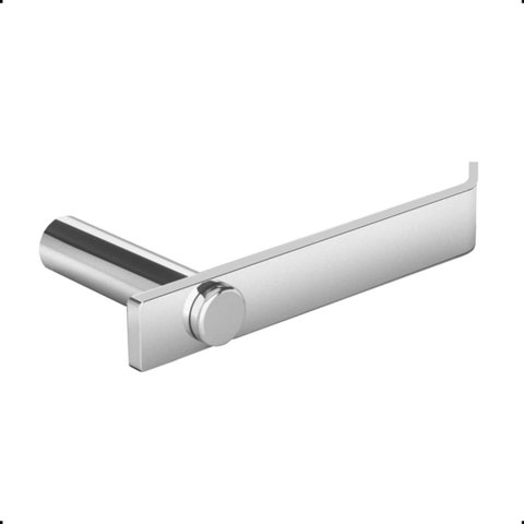 Papeleira para Banheiro Acessório Porta Rolo de Papel Higiênico Grego Metal Alto Brilho Patmos