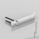 Ver imagem 2 de Papeleira para Banheiro Acessório Porta Rolo de Papel Higiênico Grego Metal Alto Brilho Patmos