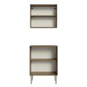 Ver mais imagens de Kit com Armário Aéreo e Balcão 64cm Rustic/Cinza Emilly Madesa