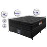 Cama Box Casal Colchão Ortofirm Black + Box 138x188x71 Double Face Espuma D33 Preto - 2