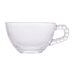 Conjunto 4 Xícaras Chá Cristal S/pires Pearl 180ml - Wolff - 3