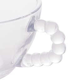 Conjunto 4 Xícaras Chá Cristal S/pires Pearl 180ml - Wolff - 5