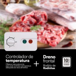 Freezer Expositor Horizontal EOS 230L Dupla Ação Eeh300 220V - 5 Freezer Expositor Horizontal EOS 230L Dupla Ação Eeh300 220V - 5