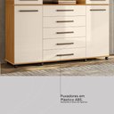 Ver mais imagens de Cômoda London 7 Gavetas Cinamomo/off White - Demóbile