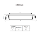 Ver imagem 3 de Prato para Vaso Quadrado Linha Splendor Cor Branco Tamanho 31x31cm Durín