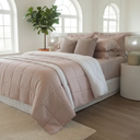 Ver imagem 4 de Jogo de Cama 300 Fios Bambu Kacyumara Capri Rosa King